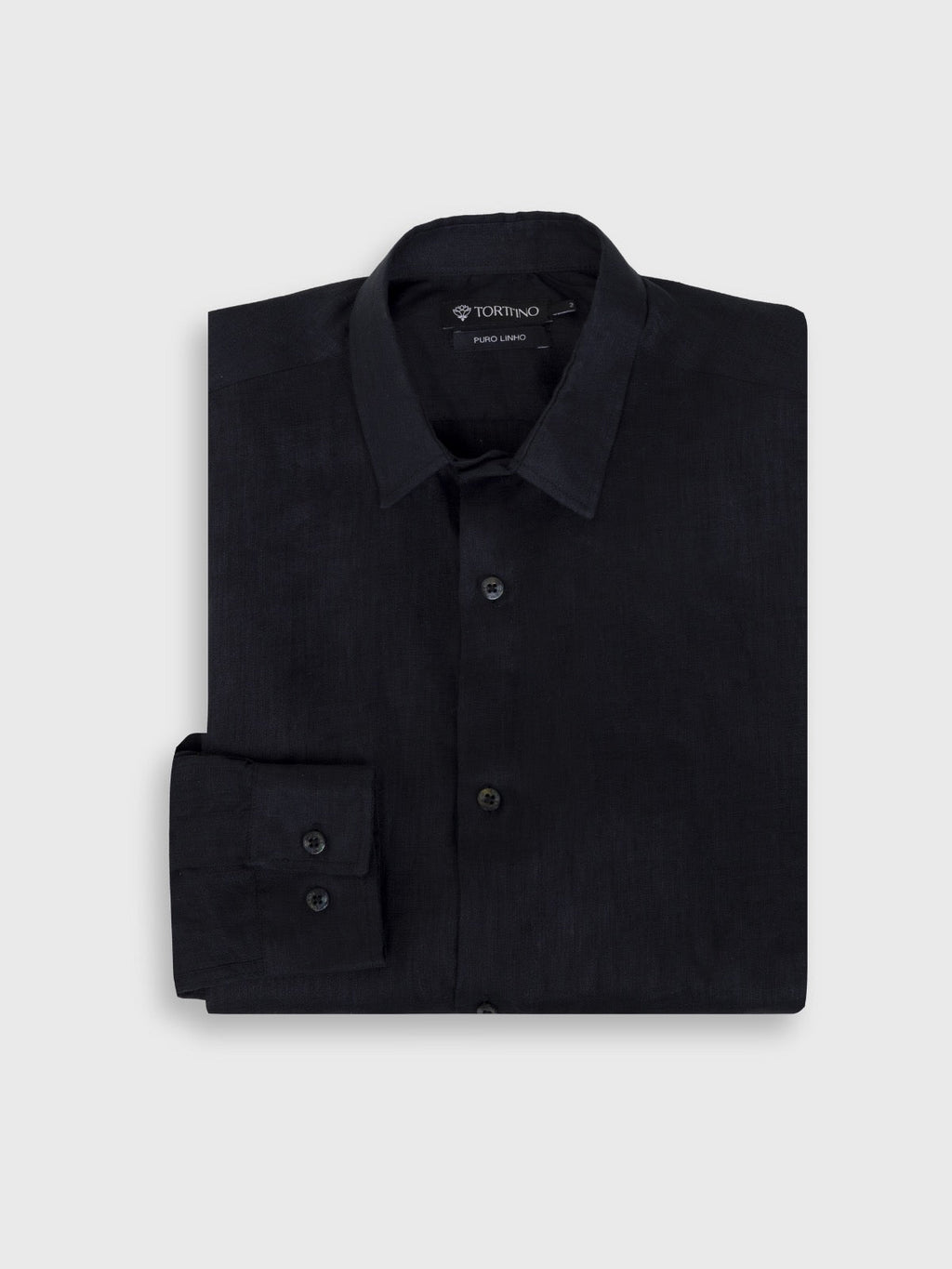 Camisa Puro Linho Preta
